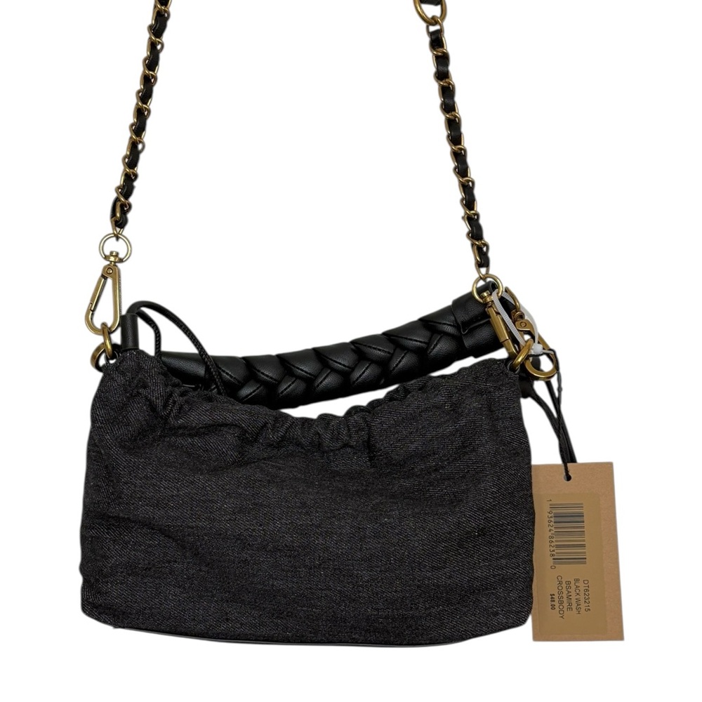 Steve Madden Black and Gold Braided Handbag - Picture 5 of 9